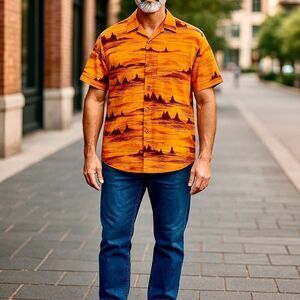 Lularoe Michael Rayon Camp Shirt Size 3X NWT